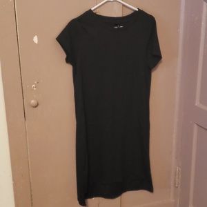 Black pre owned t shirt dress